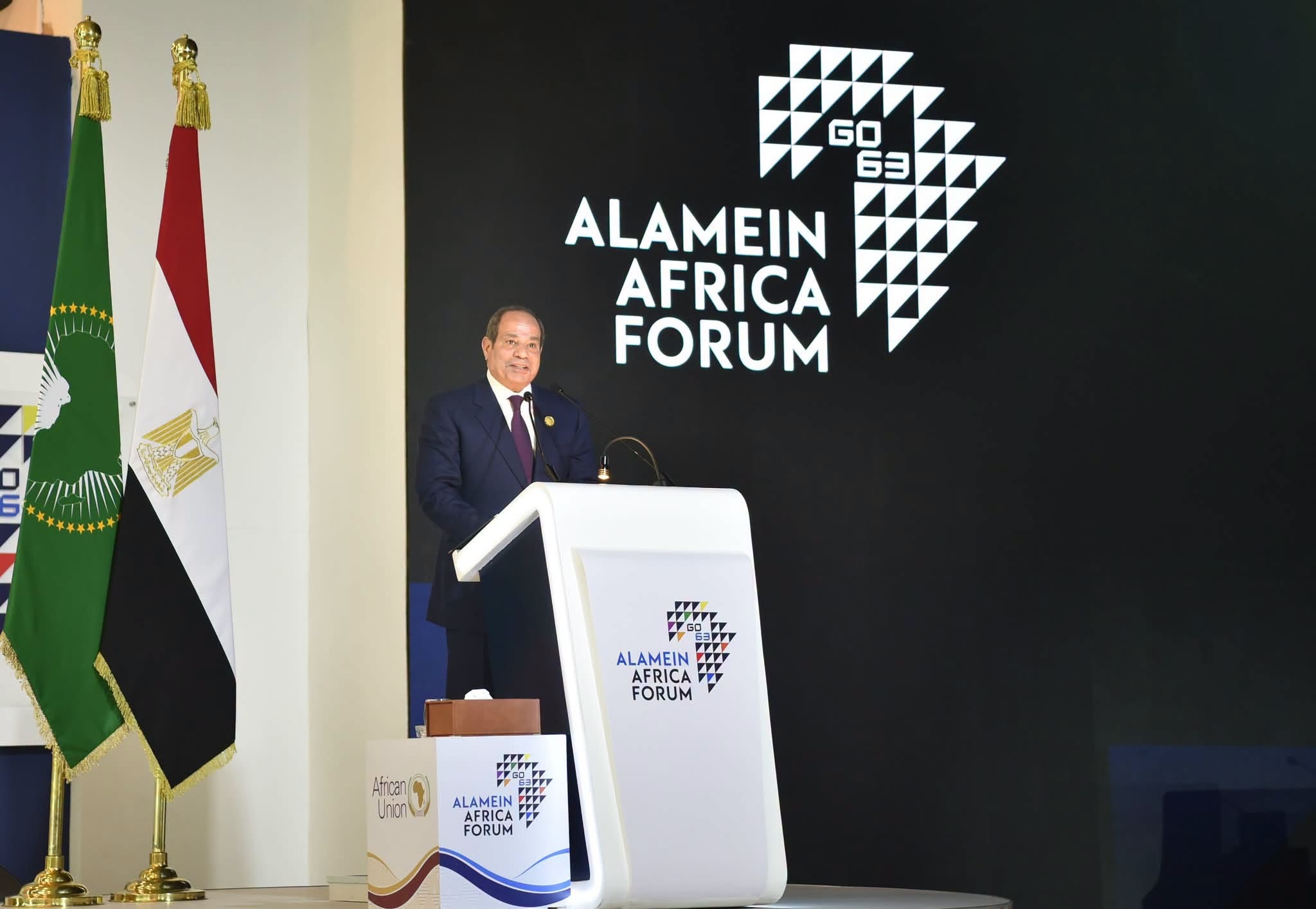 السيسي: التنمية الاقتصادية لا تُبنى في دول غير مستقرة.. والقرن الـ21 سيكون إفريقيًا بامتياز