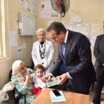 وزير الصحة ومحافظ القليوبية يطلقان حملة تطعيم 21 مليون طفل ضد الحصبة والحصبة الألمانية